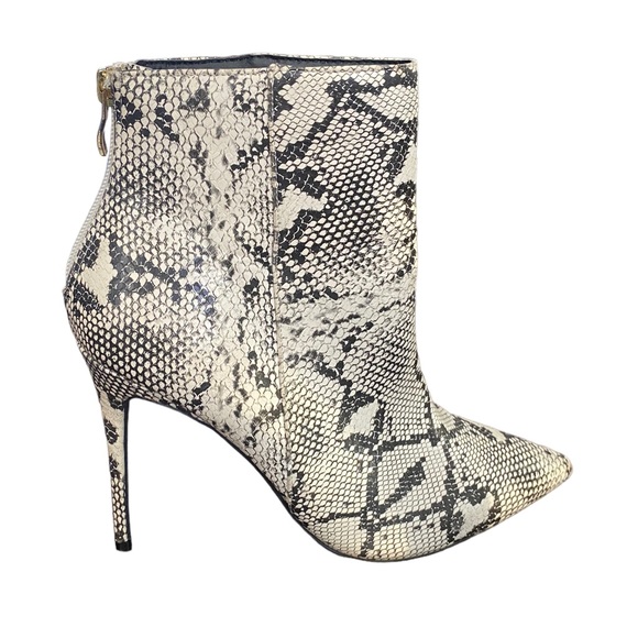 Wild Diva Pointed Toe Print Ankle Boot Stilettos Size 8 - Picture 4 of 8